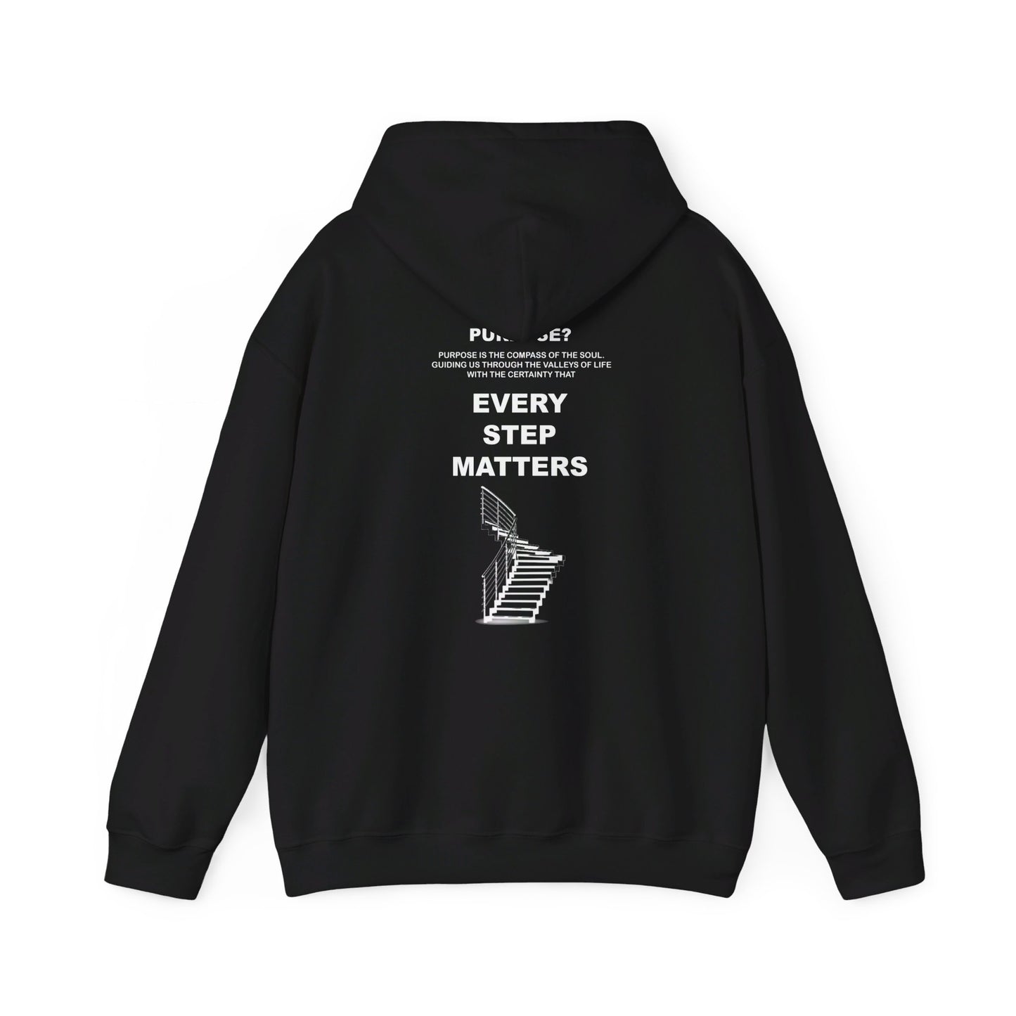 EVERY STEP MATTERS HOODIE - Midnight black