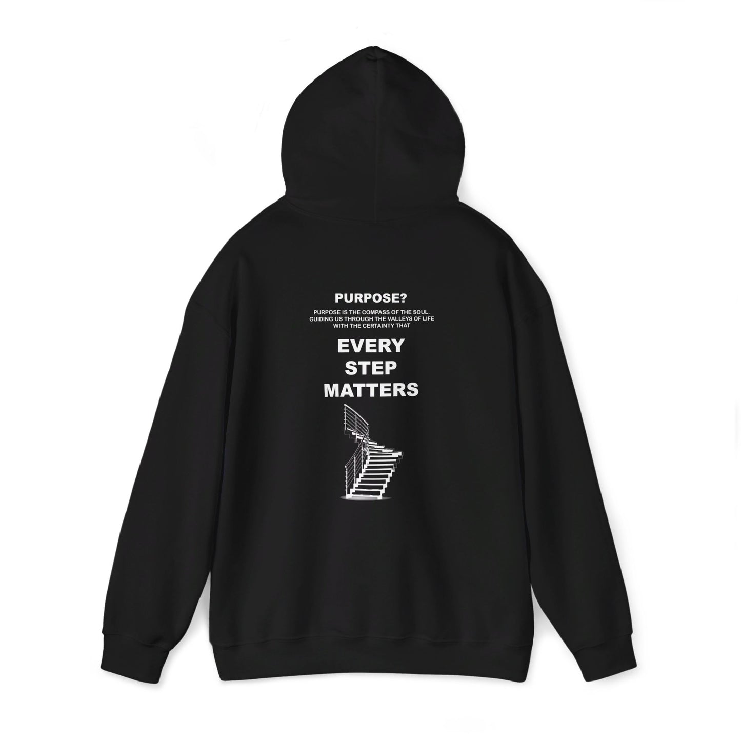 EVERY STEP MATTERS HOODIE - Midnight black